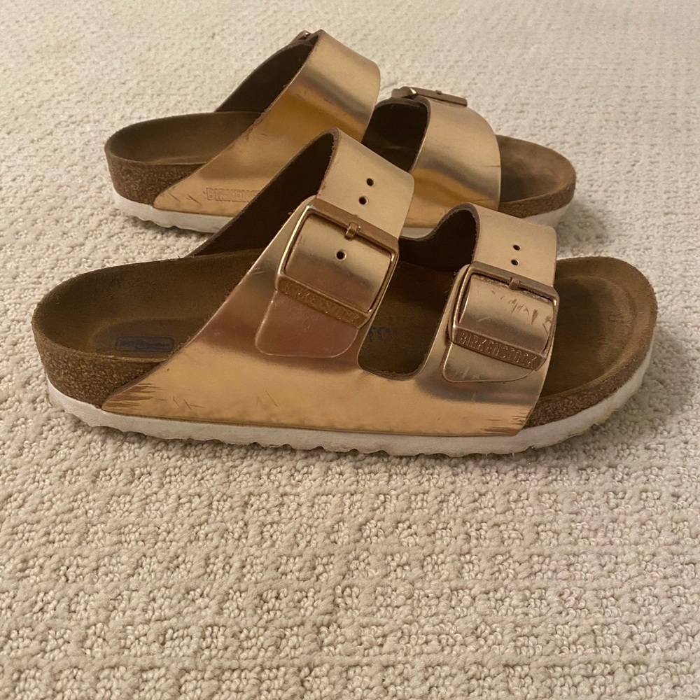 Birkenstock Rose Gold Sandals